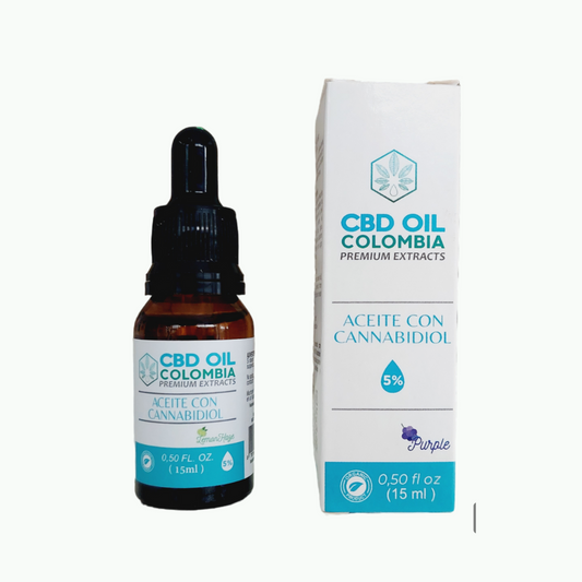 ACEITE DE CANNABIS  DE ALTA CALIDAD CONCENTRACIÓN AL 5% DE CBD 15 ml