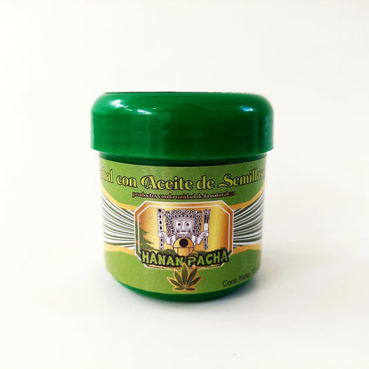 CREMA HERBAL CON ACEITE DE SEMILLA DE CANNABIS